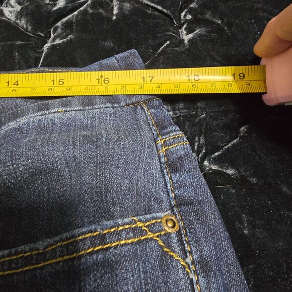 Chicos Ankle Jeans Embroidered Flowers Distressed Look, Boho - Picture 6 of 7